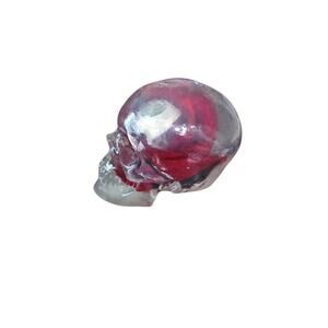 Resin skull with eyeball red and black deco for Halloween Christian LaCroix